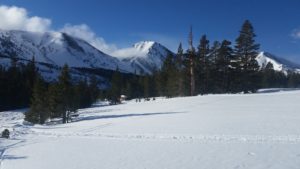 North of upper camp ground with snow