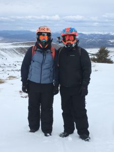 Two Men in Puffer Jackets With a Zipper