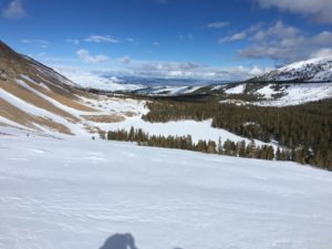 High view north of Big V looking east