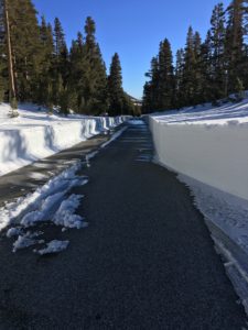 view of the Rand Road surrounded by snow