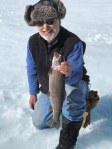 Steve Linn and his 4 half pound rainbow