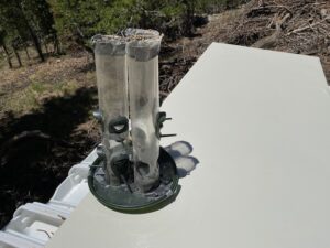 Bird feeder dumped at gravel pit