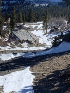 Summit Dr south view below Baggett cabin