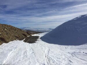 Drift area just before heliport in a large pile