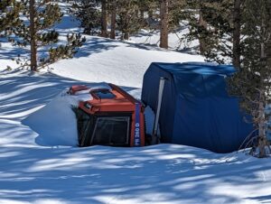 Buried Piston Bully snow cat on Tip Top