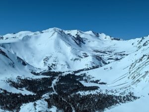 View of the snow covered mountains