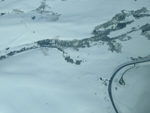 View of the Conway Summit and VL Road