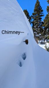 closeup view of the Chimney Cabin by Big V