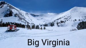 Big Virginia Banner with snow in the background