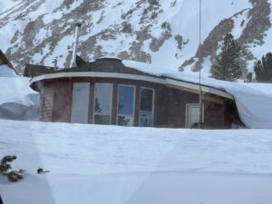 view of the Front side of Yurt on Tip Top