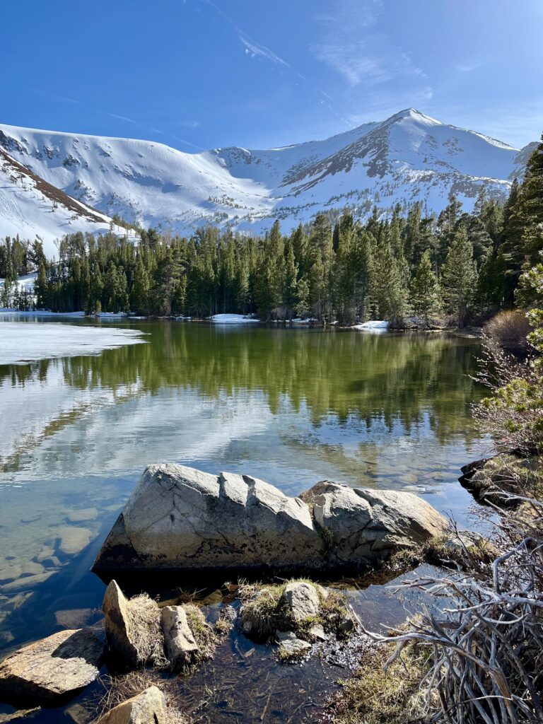 Little Virginia Lake partial melt out