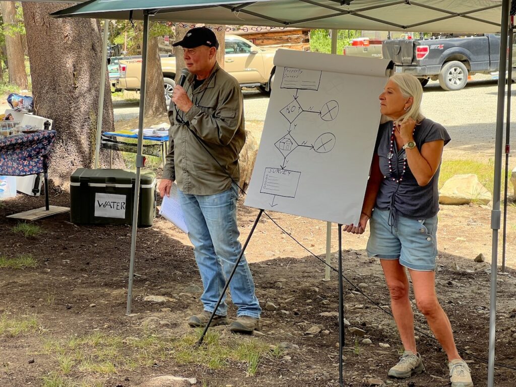 Eric presenting information about Cross Connection Contamination with Darlene assisting.