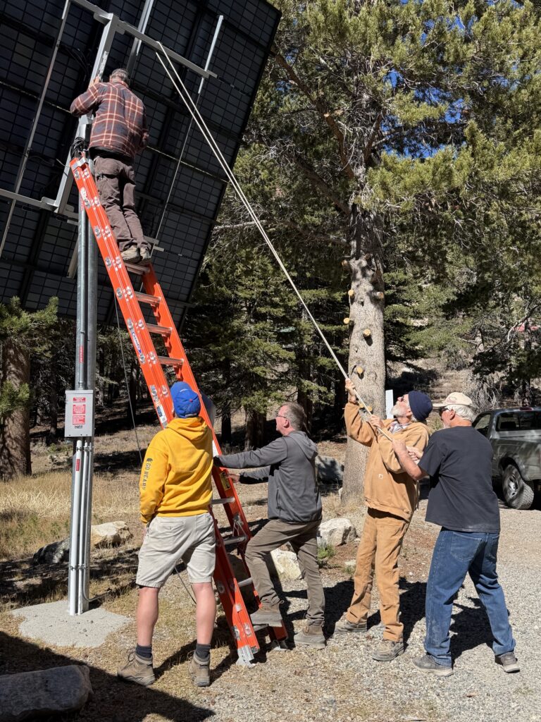 Reorientation of the solar array
